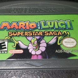 Mario And Luigi Superstar Saga GBA Video Game Cartridge Gameboy Advance 