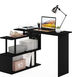 Black Small Compact Desk
