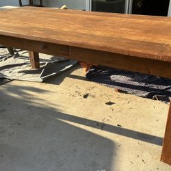 Dining Table Solid Hard Wood Rustic-Style 40 x 84 x 30