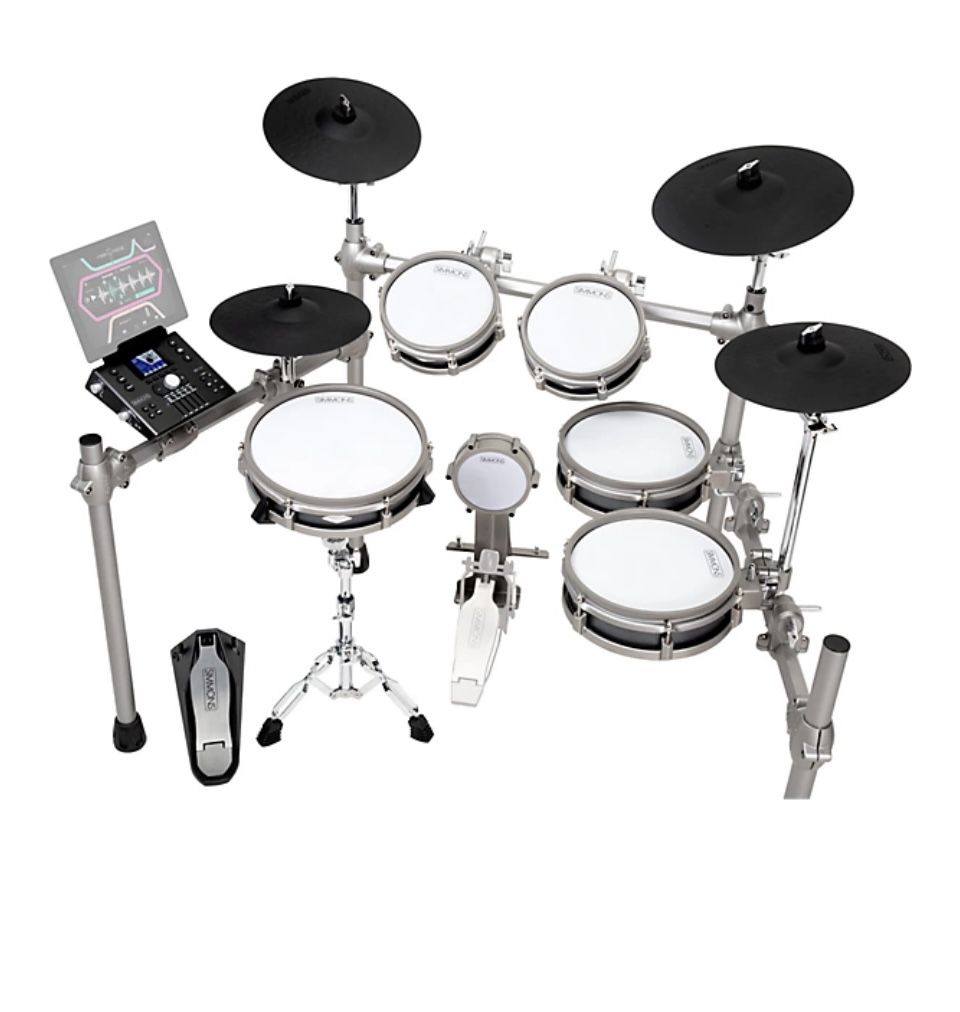 Simmons SD1250 Electronic Drum Set W/ Throne & Kick Pedal