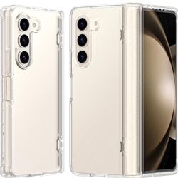 Galaxy Z Fold 5 Case,[Anti-Yellow] Slim Thin Lightweight Scratchproof Full Boby Dropproof Protective Crystal Cover Case for Samsung Galaxy Z Fold 