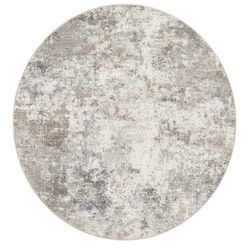 New- 10 Foot Round Modern abstract Washable Rug