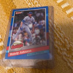Randy Johnson 1991 No Hits Tiger Baseball Card
