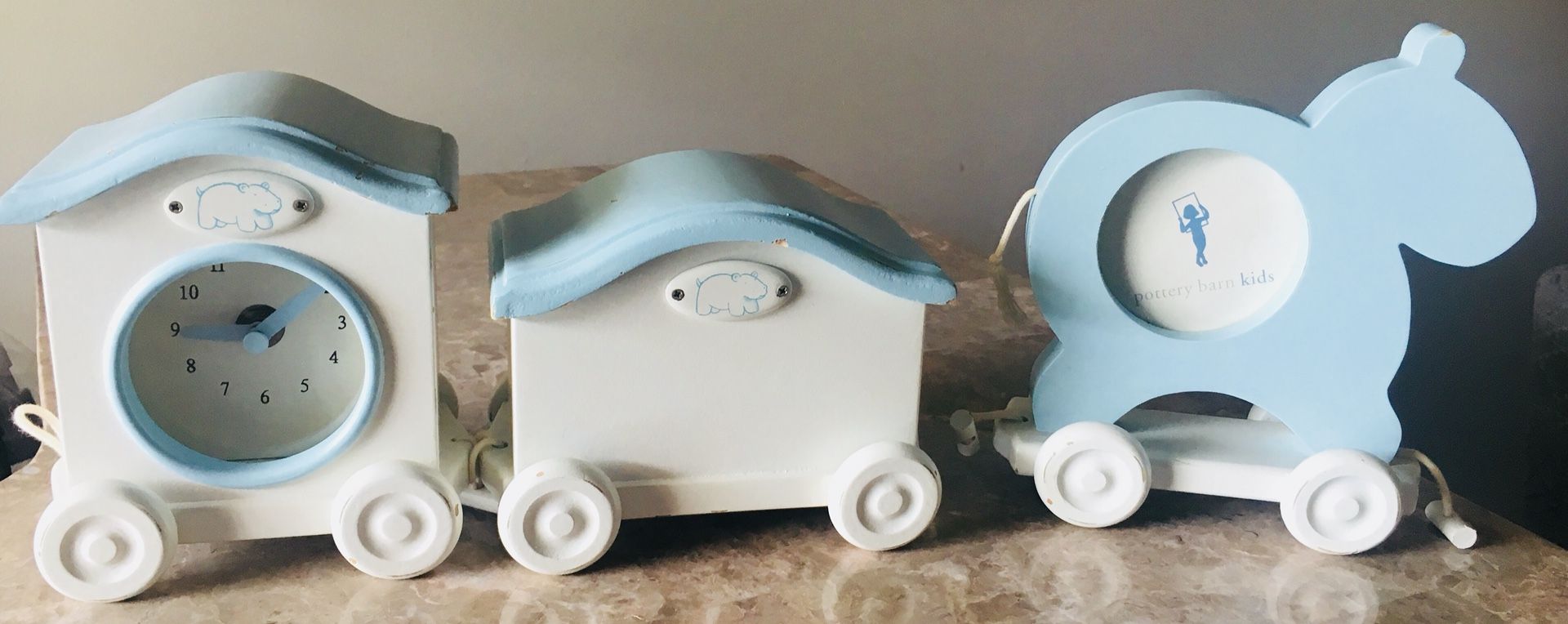 Pottery barn kids hippo nursery decoration