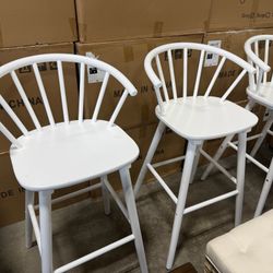 Set of 3 Farmhouse 30 Inch Barstools