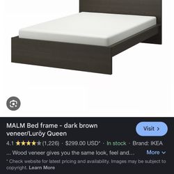 Queen Malm IKEA Bed