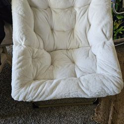 FAUX FUR SAUCER CHAIR BRAND NEW