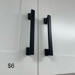 Black Handles Kitchen Cabinets Or Bathroom 