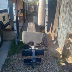 Weight Bench/ Punching Bag Stand 