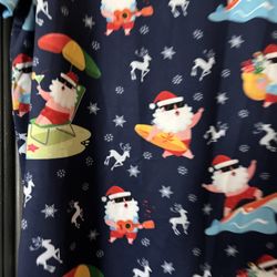 Mens Christmas Shirts Santa Claus Party Button Down Shirt Long Sleeve Shirts for Men