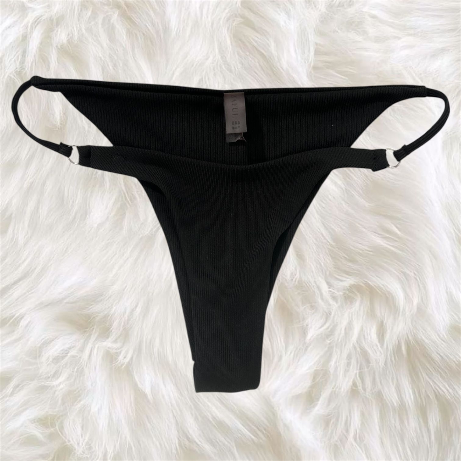 Zaful Black Cheeky Bikini Bottom | Women’s Medium