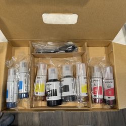 Epson ink, printer colors, black, yellow, magenta, and blue