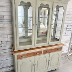 Hutch Display Curio Shelves Buffet