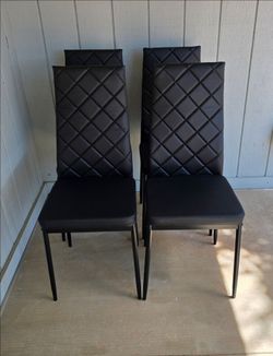 Black dining chair chairs set of 4