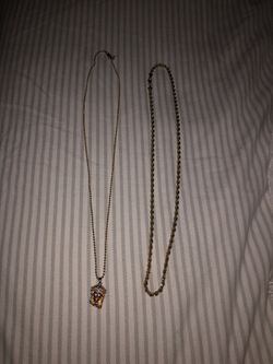 Gold Chains Jesus Piece and Dookie rope Plated 14k 18k