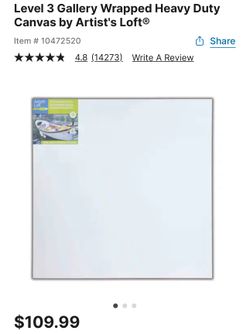 Level 3 Artist Loft 48”x48” Canvas -total Of 3