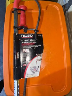 Rigid 6' toilet auger