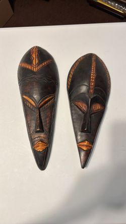 Wooden wall masks