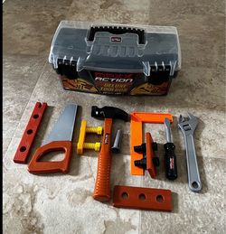 Toolbox For Kids. 10 Pieces