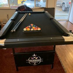 6ft Pool Table -True Shot Billiards-Excellent