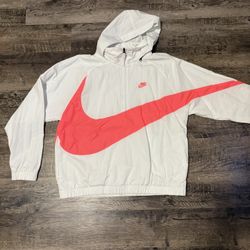 White Nike Windbreaker 