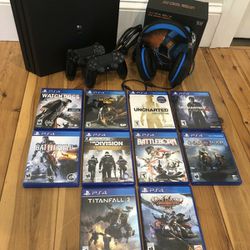 SALE] Sony PS4 Pro 1TB + 2x controllers and charger + 4 games