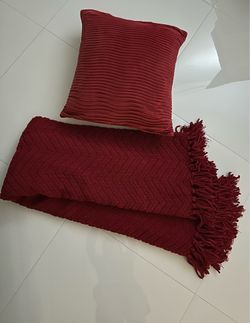 Throw Blanket and Cushion