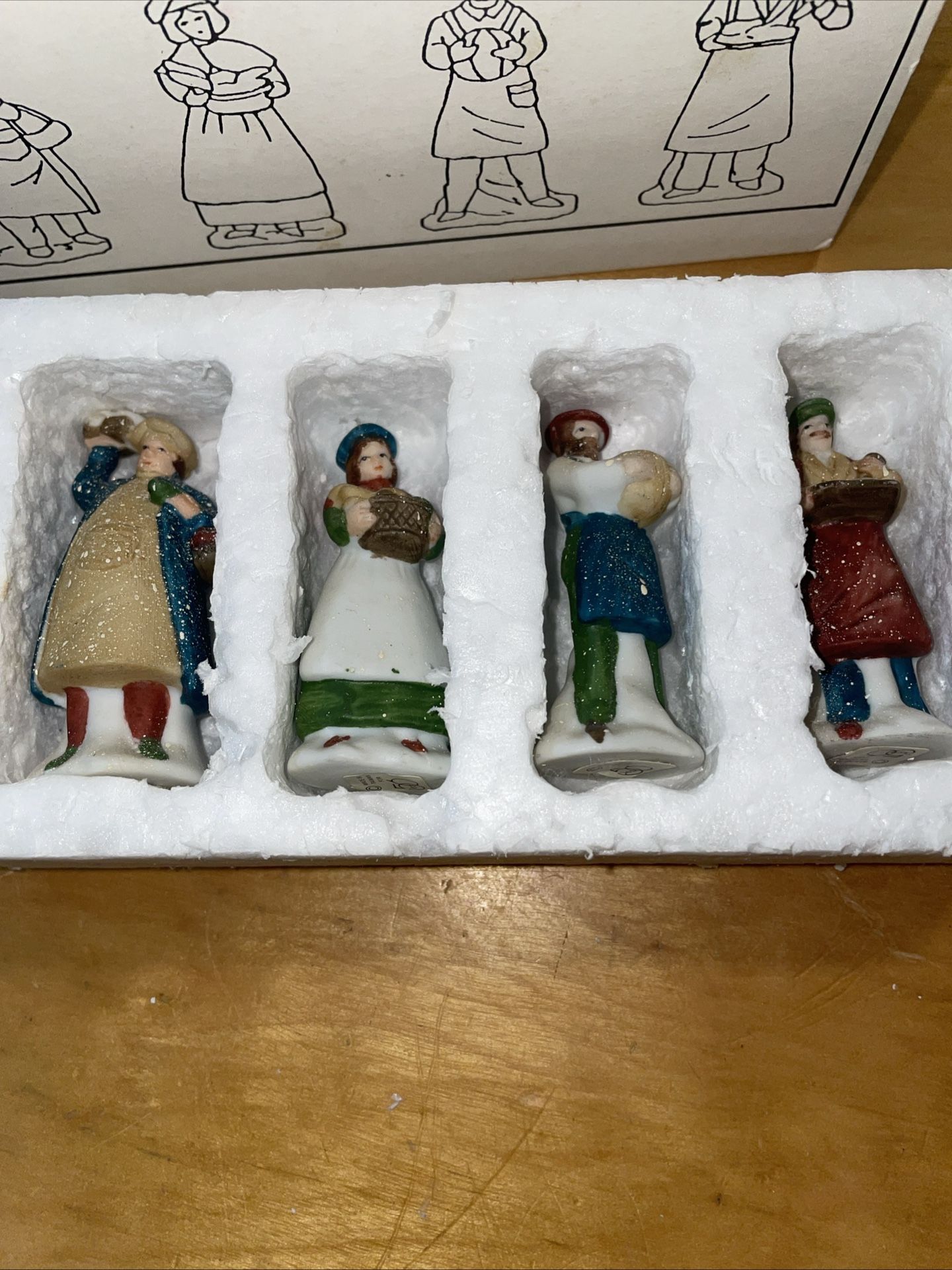 Dept 56 “ Shopkeepers” Heritage Village Collection Retired Rare Set Of Four