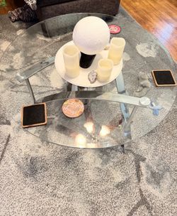 Round Glass Coffee table