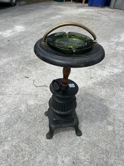 Vintage Pot Belly Smoking Stand 