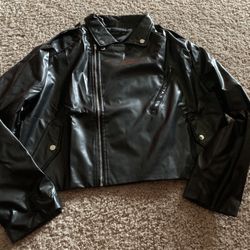 New Pleather Motorcycle Ladies Jacket - size 3X