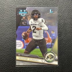 2023 Shedeur Sanders 1st Bowman Chrome Rookie Card. Cleveland Browns. 