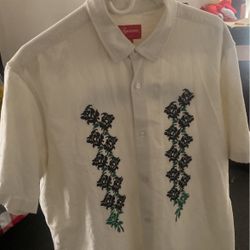 Supreme Flower Button Up Dress Shirt 