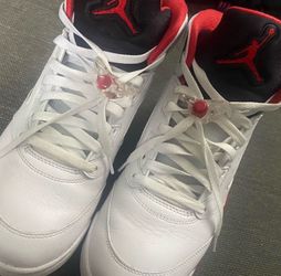 Jordan 5s retros fire red no box price negotiable and not delivering