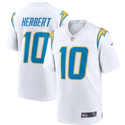 Men's Los Angeles Chargers Justin Herbert Nike White Game Jersey