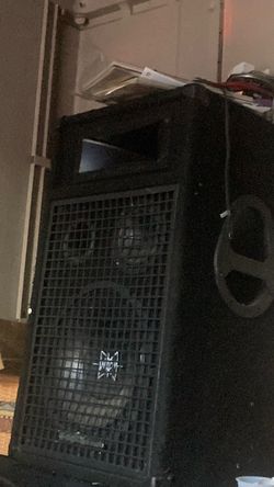 Large Black PA Speaker Cabinet