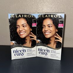 Clairol Hair Color Black Nice N Easy Permanent Hair Dye 