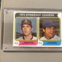 1974 topps Nolan ryan - strike out leader