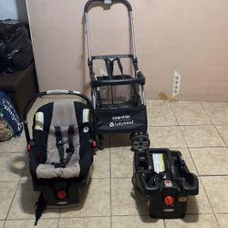 Graco SnugRide 35 With SnapNGo Babytrend Stroller And A Replaceable Seat Base