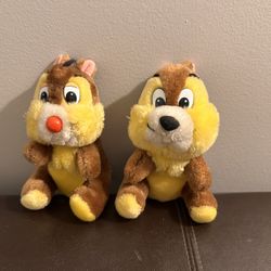 Vintage Disneyland Chip & Dale Plushies
