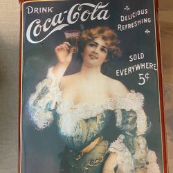 Coca Cola Antique 1990’s Tin