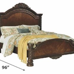 Bed 2 Night Stands Dresser And Mirror 8 Pieace Set Also Comes With 2 Lamps And Box Spring Free Delivery To Nj Or Staten Island 