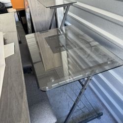 Glass computer Desk