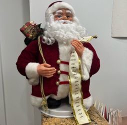 🎅 Animated Santa Claus Figure – Classic Christmas Decor