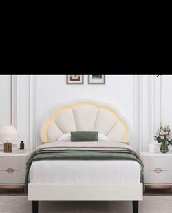 Cream LED Bedframe