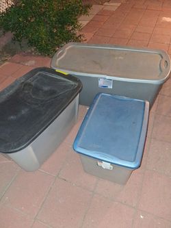 Storage bins. 3x