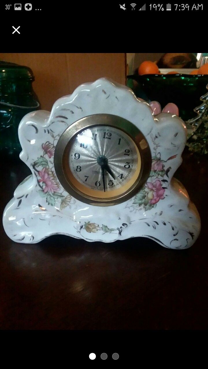 Antique West Germany Porcelain Clock