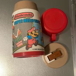 Super Mario Thermos 1988 Vintage