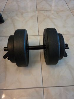 Adjustable Dumbbell with Weight Plates