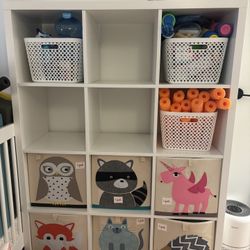 IKEA KALLAX Shelf unit, white, 43 7/8x57 5/8 "